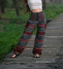 Warm Blanket Trousers - Striped - Grey